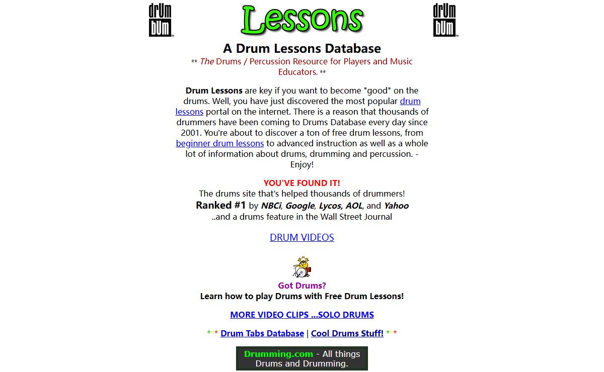 Drum Lessons. #1 Drums Educational Site