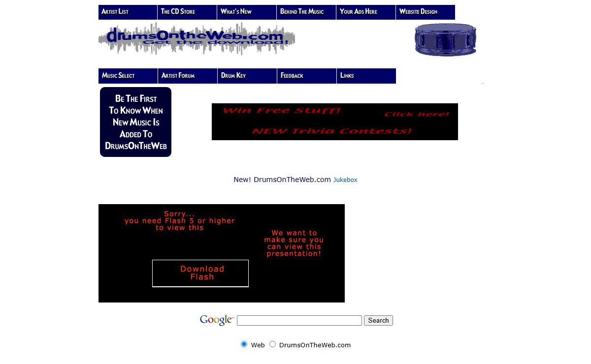DrumsOnTheWeb.com - Download your favorite music for drummers and percussionists!