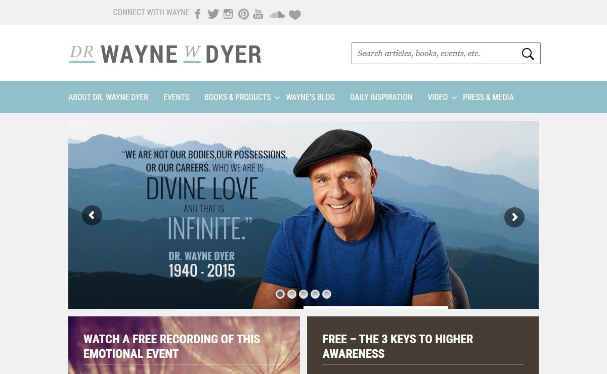 Wayne Dyer - The Official Website of Dr. Wayne W. Dyer
