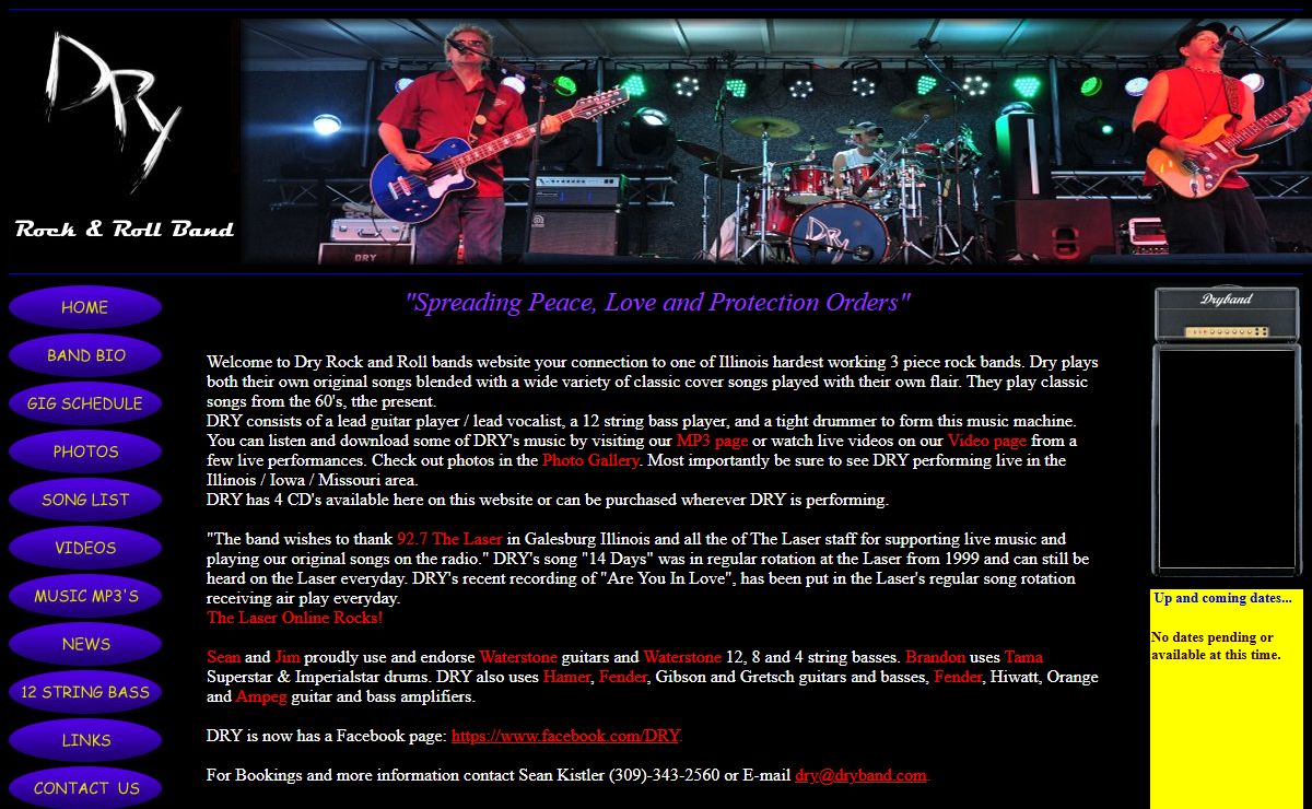 Dry Rock and Roll Band's Home Page