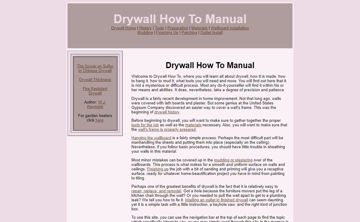 Drywall How To Manual