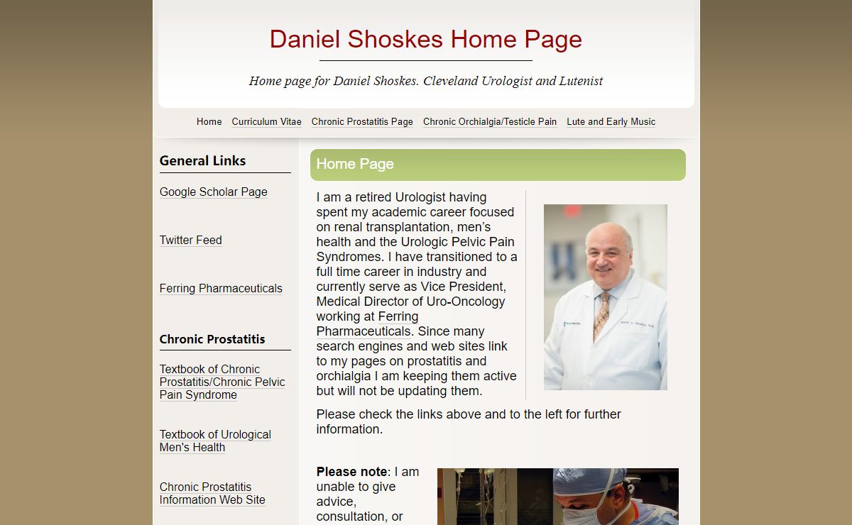 Home Page | Daniel Shoskes Home Page