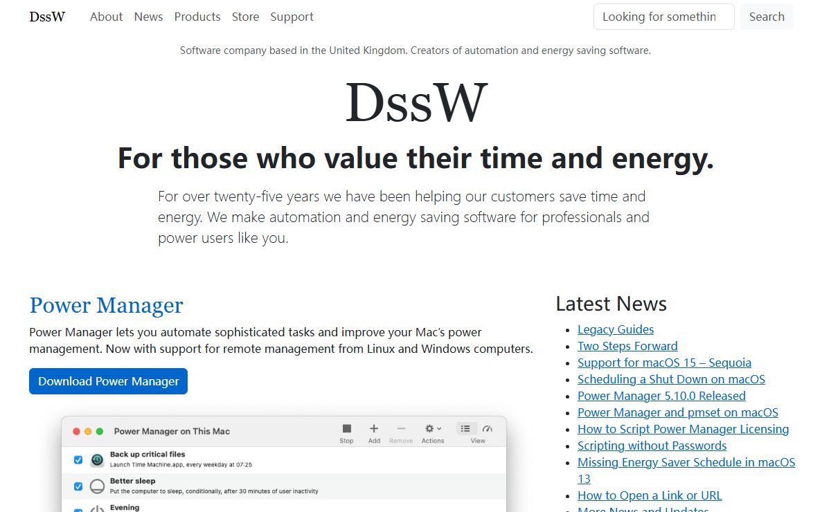 DssW - Automation and Energy Saving Software