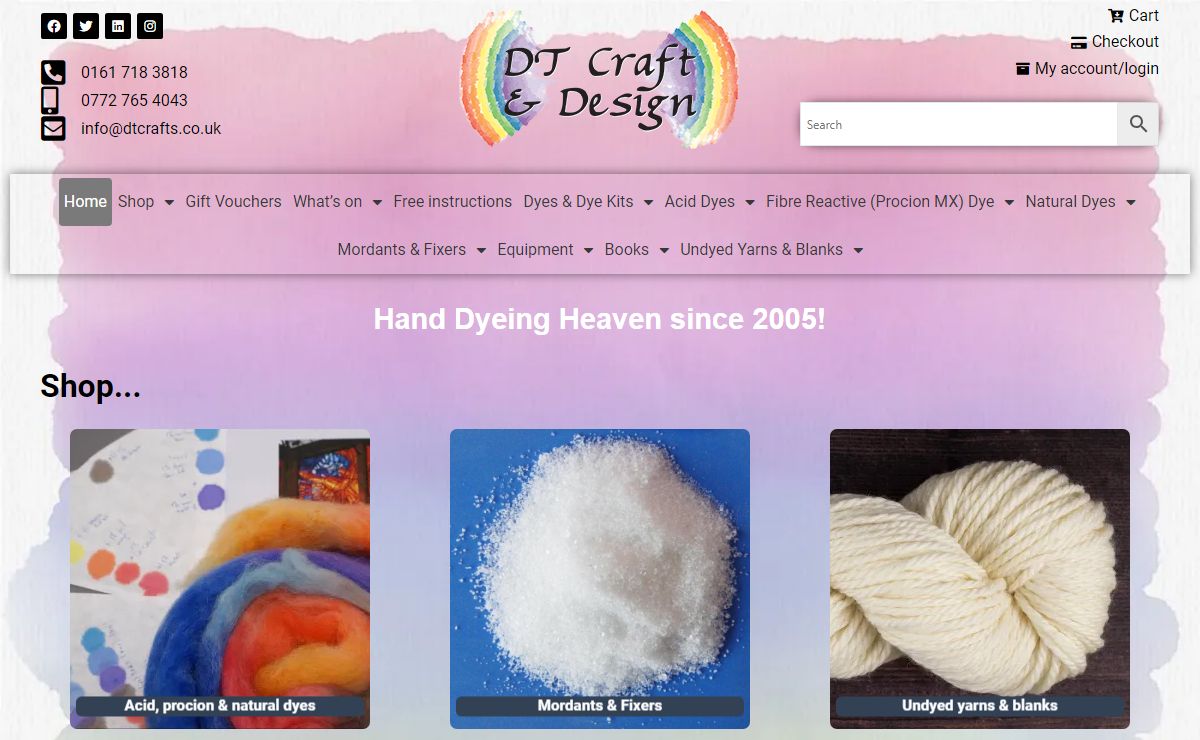 DT Craft and Design – Hand Dyeing Heaven since 2005!