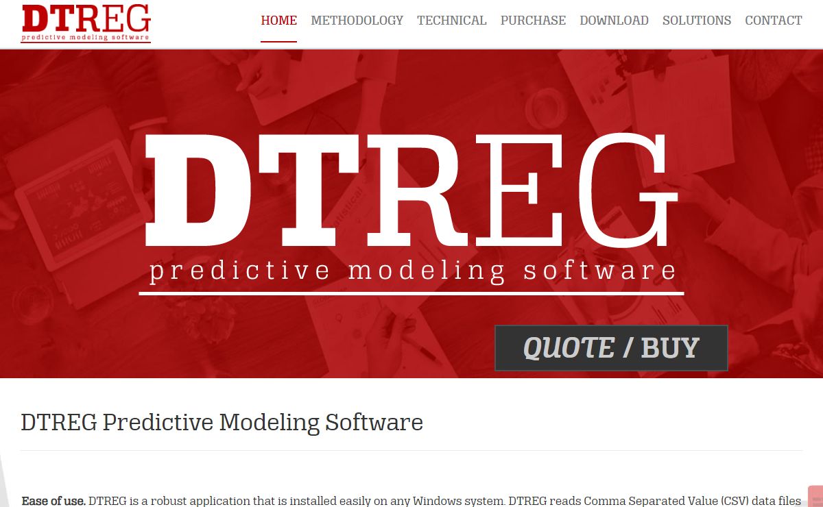 Predictive Modeling & Analysis Software | DTREG
