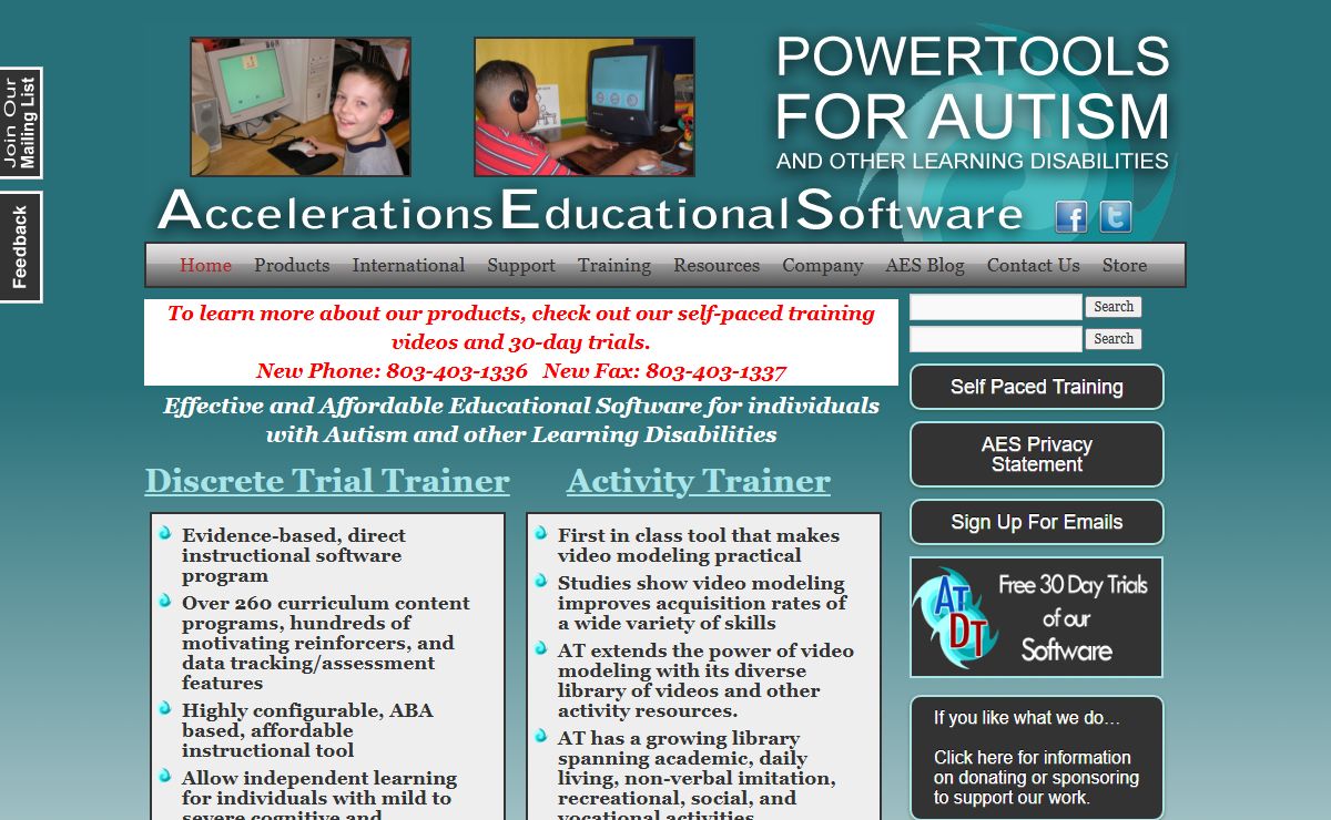 Effective and Affordable Educational Software for individuals with Autism and other Learning Disabilities