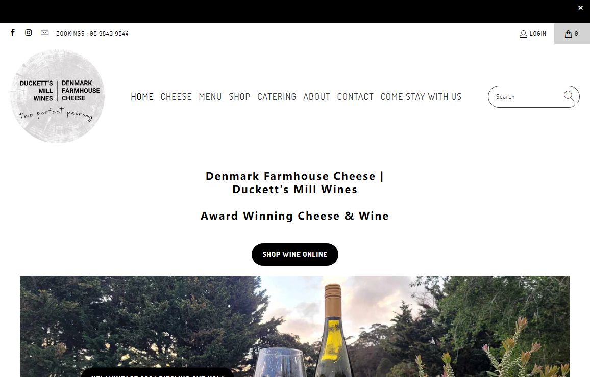 Western Australian Winery + Cheese | Duckett's Mill Wines