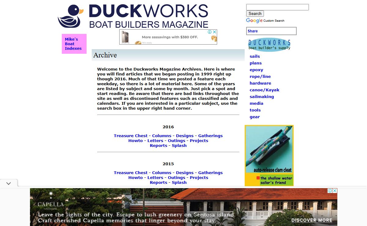 Duckworks - Archives