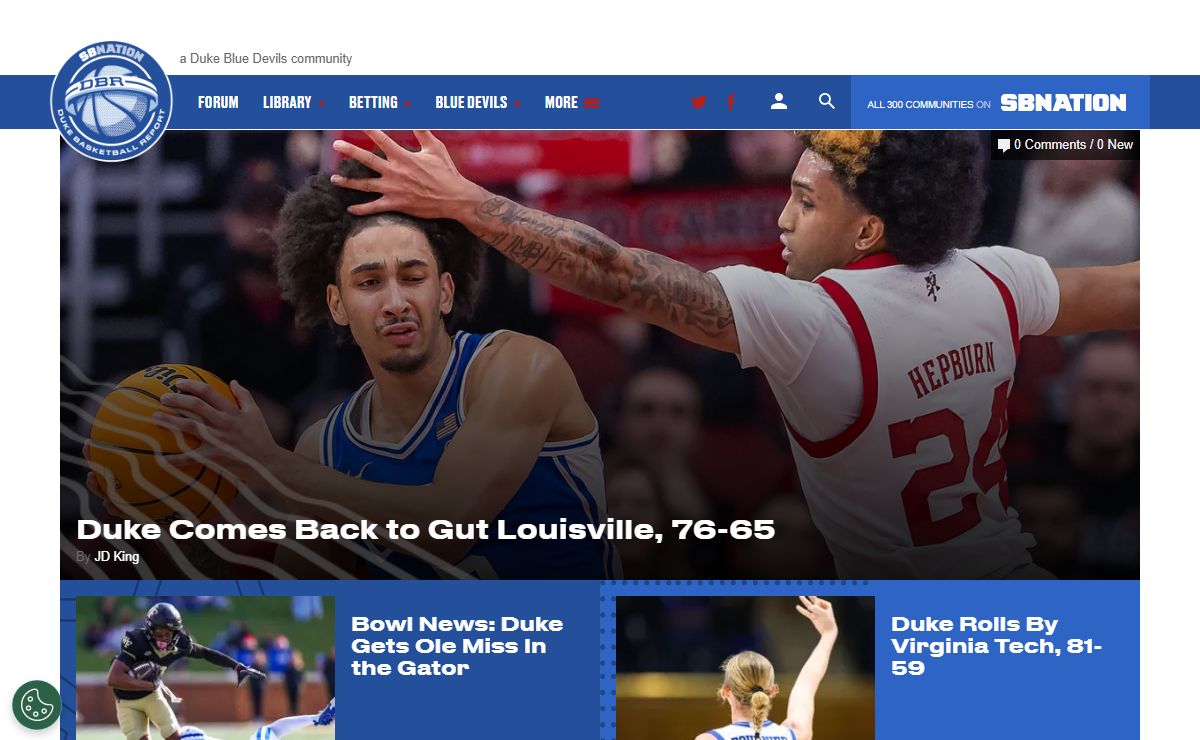 Duke Basketball Report, a Duke Blue Devils community