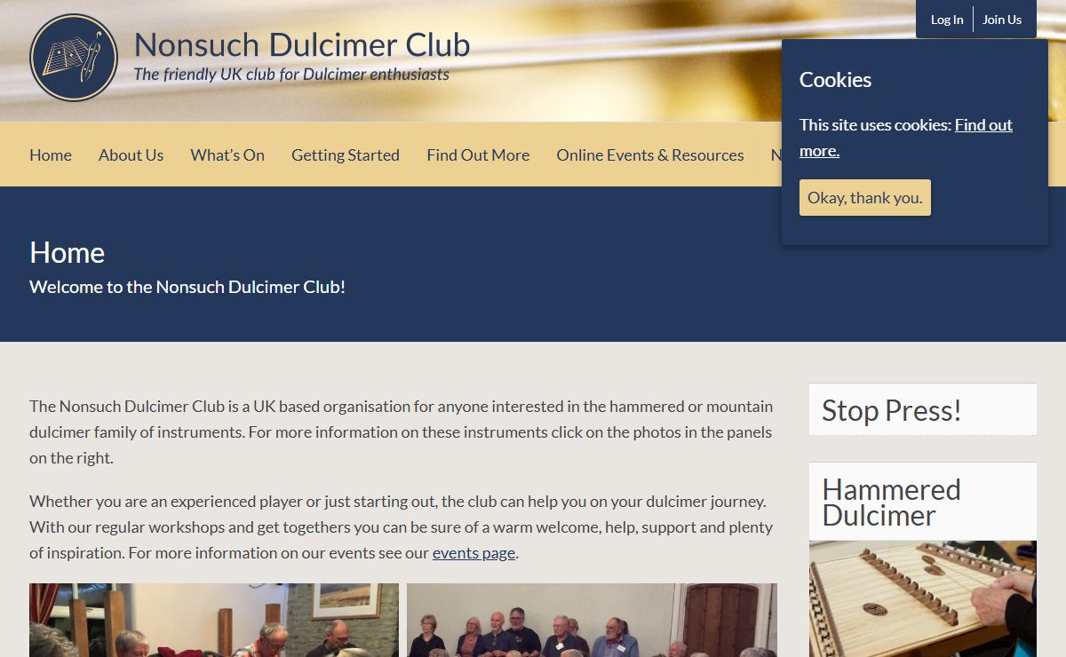 Nonsuch Dulcimer Club - The friendly UK club for Dulcimer enthusiasts