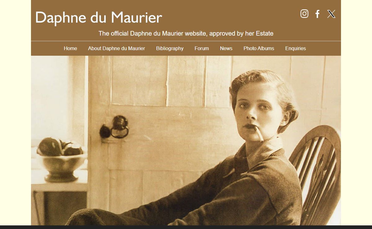 Daphne du Maurier, famous author of Rebecca, Jamaica Inn and Frenchman's Creek