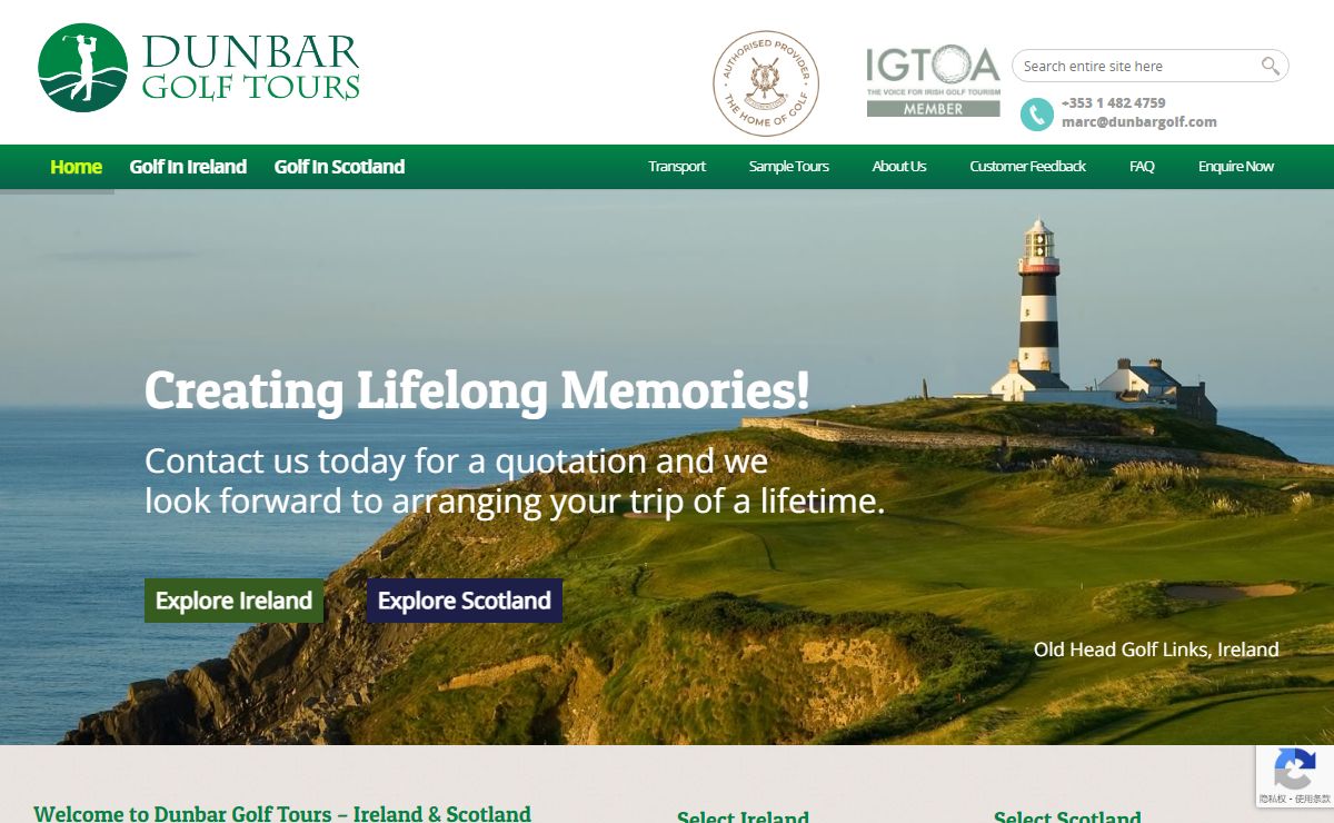 Golf Trips in Ireland and Scotland with Dunbar Golf Tours » Tailored Golf Vacations in Ireland and Scotland.