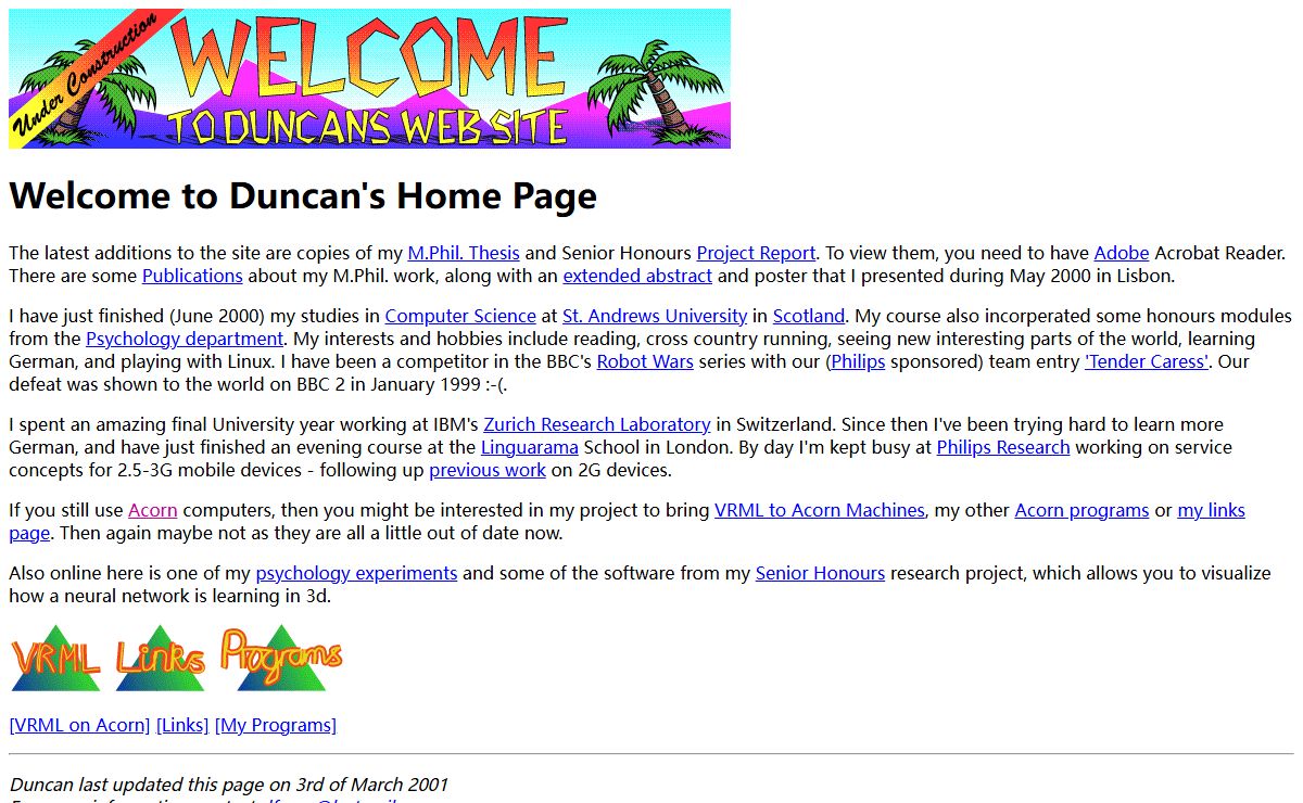 Duncans McPherson's Home Page
