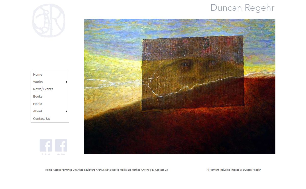 Duncan Regehr - Paintings, drawings, scultpture