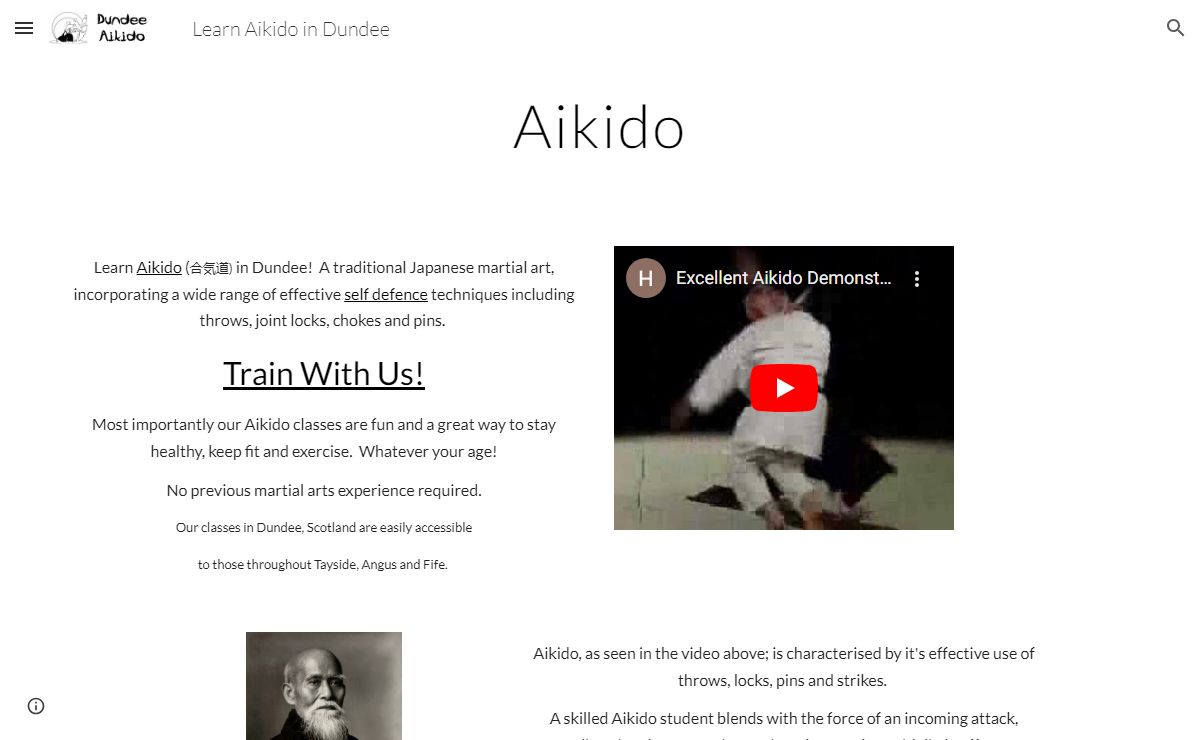 Learn Aikido in Dundee