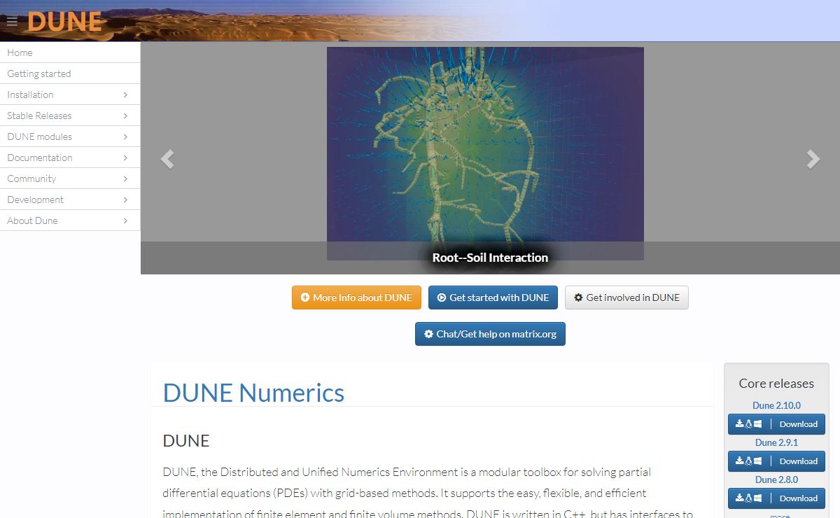 DUNE - DUNE Numerics