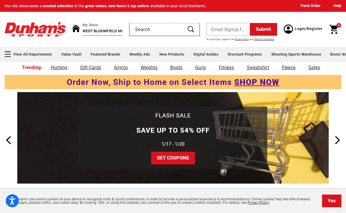 Your Local Sporting Goods Store | Coupons, Discounts & More | Dunham's Sports
