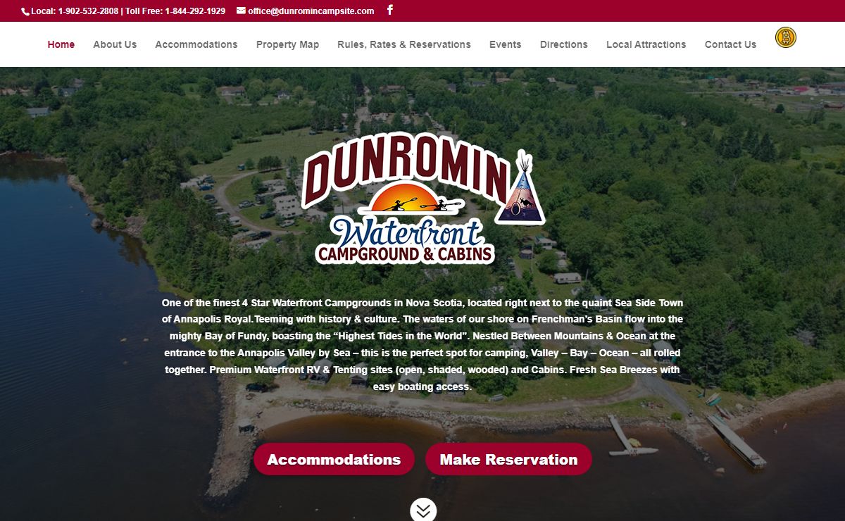 Camping at Dunromin, Nova Scotia - Canada's Ocean Playground