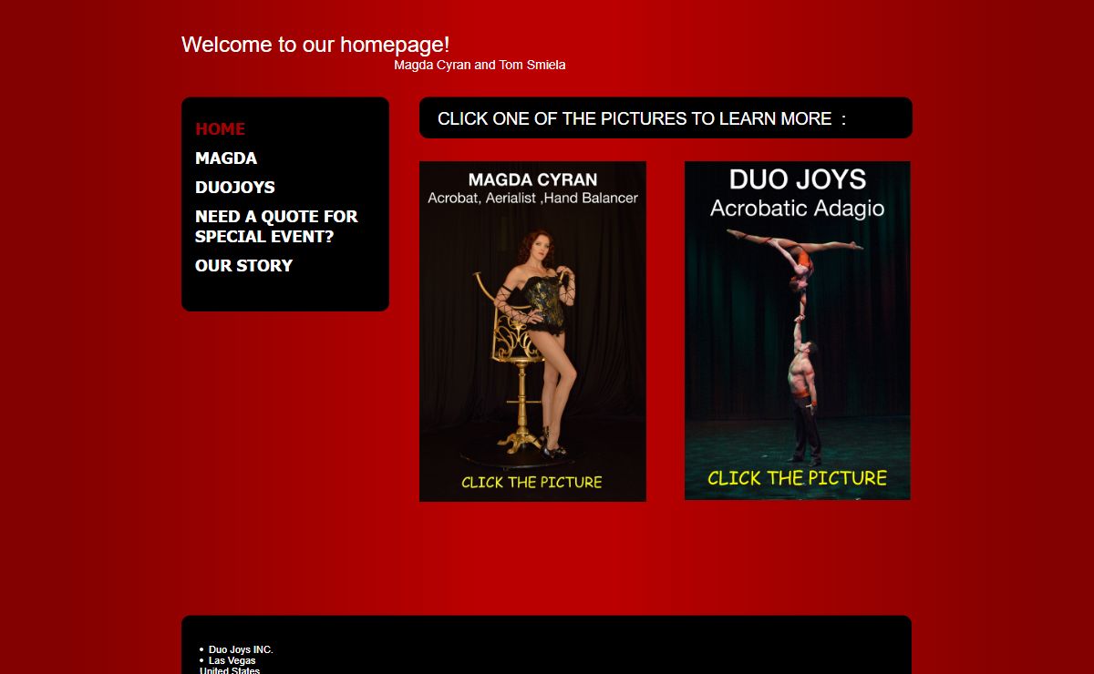 Duo Joys INC. - CLICK ONE OF THE PICTURES TO LEARN MORE  :