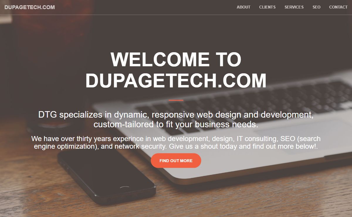 DuPage Technology Group - Web Development, Web Design, SEO Services, ColdFusion, Chicago, IL, USA, US, Cold Fusion, PHP, Ruby on Rails, Python, MySQL, DuPage County, Westmont, social networking, cloud computing, Search Engine Optimization, SEO, ecommerce, hosting, IT consulting