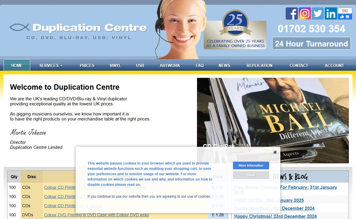 CD Duplication, DVD Duplication, CD Printing – Duplication Centre