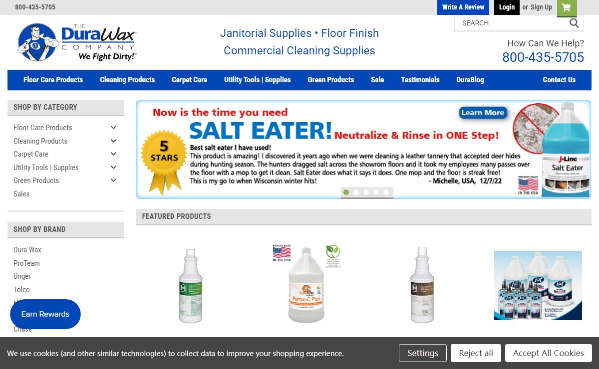 Janitorial Supplies | Commercial Cleaning Supplies | Floor Finish | Dura Wax