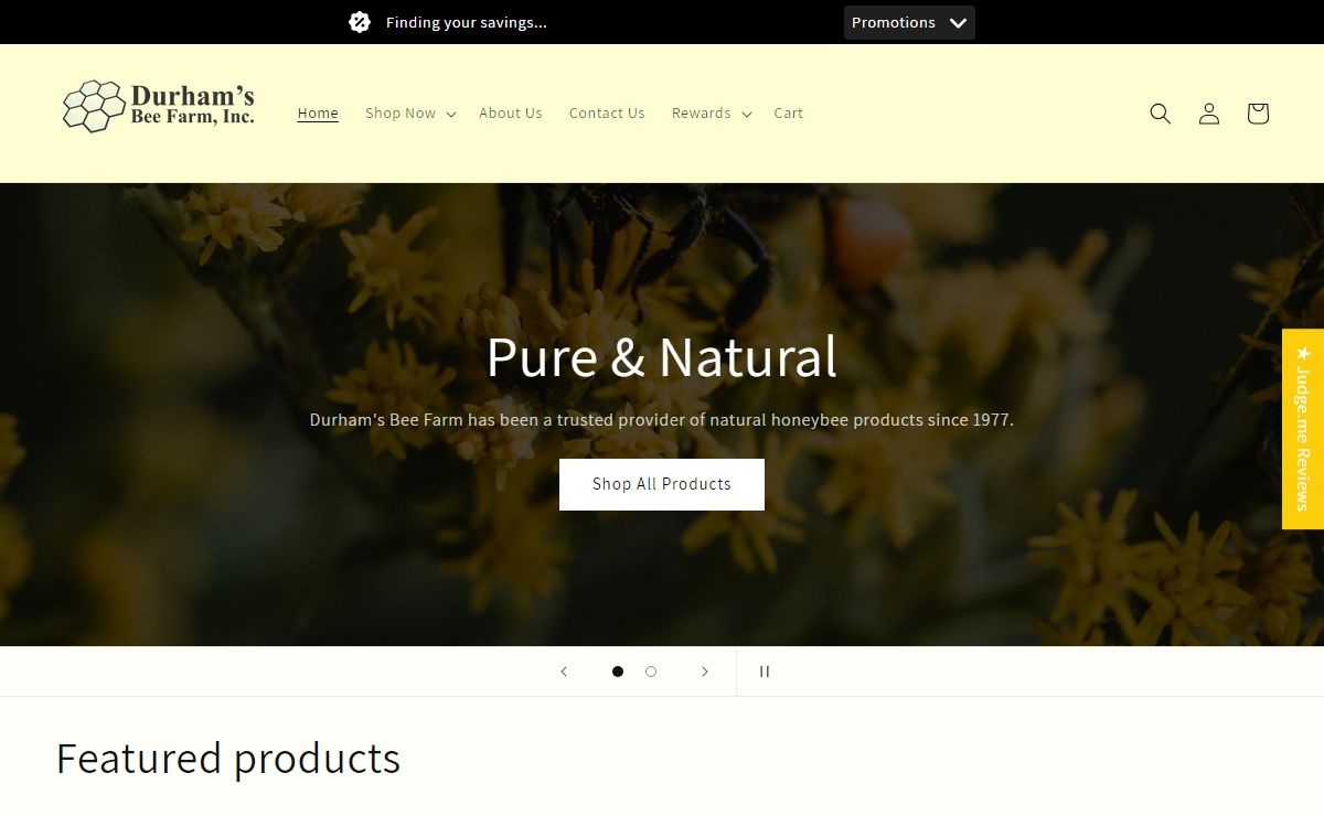Bee Pollen, Royal Jelly, Propolis, Comb Honey from Durham's Bee Farm – Durhams Bee Farm