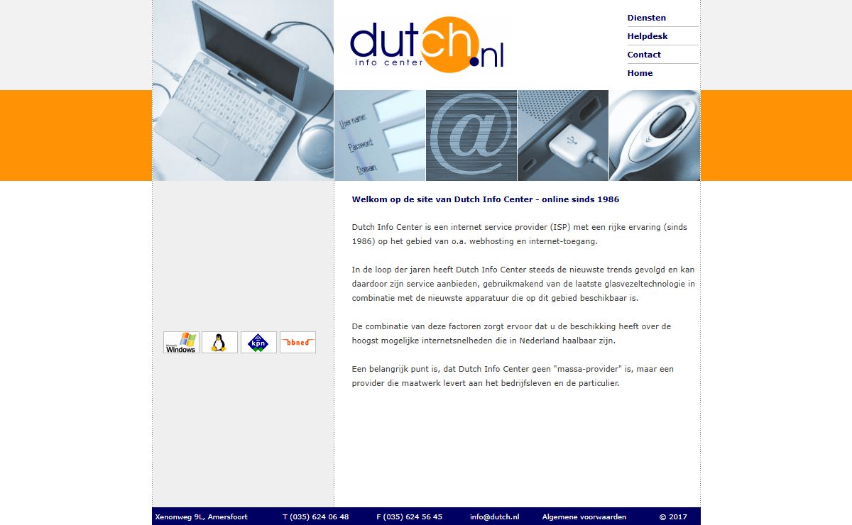DUTCH INFO CENTER - Internet diensten sinds 1986