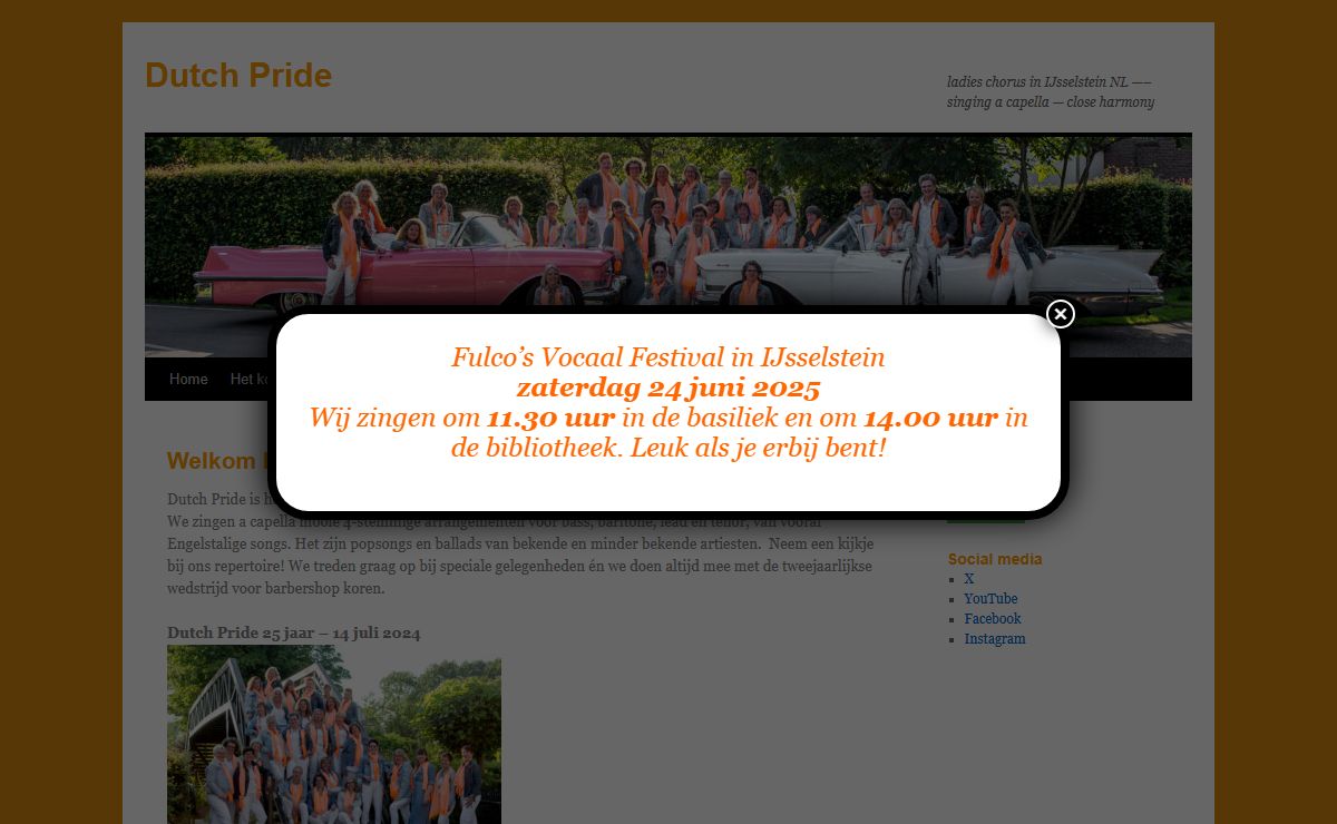 Dutch Pride | ladies chorus in IJsselstein NL —– singing a capella — close harmony