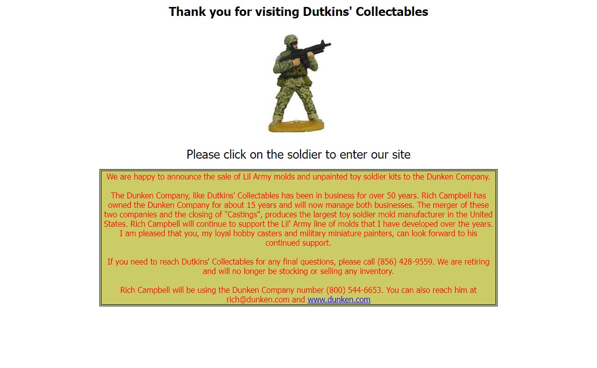 soldiers, painted toy soldiers, toy soldiers, molds, toy soldier molds, unpainted toy soldiers, Dutkins' Collectables