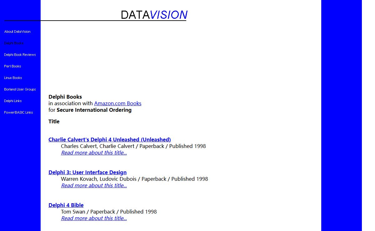 DataVision, Delphi Programming Book Reviews
