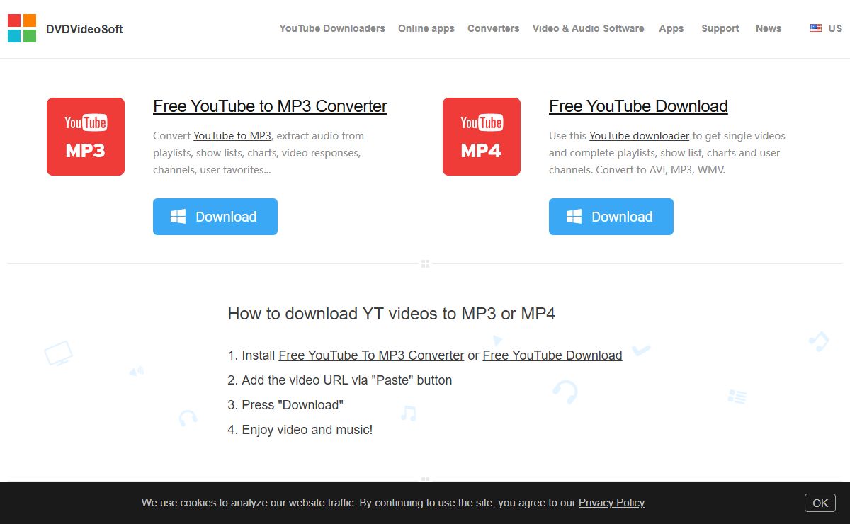 DVDVideoSoft.com: #1 YT Downloader and Converter Apps