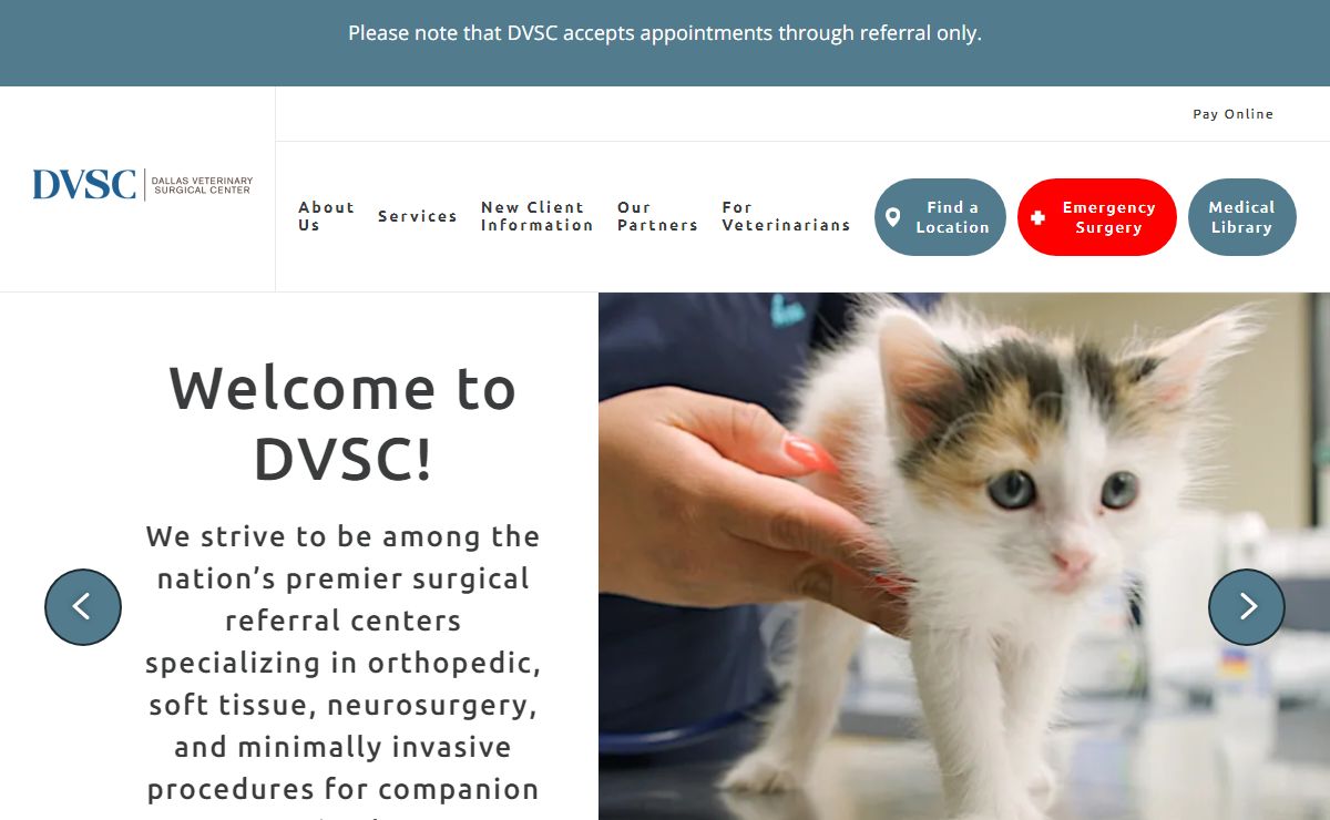 Dallas County's Veterinarian | Dallas Veterinary Surgical Center