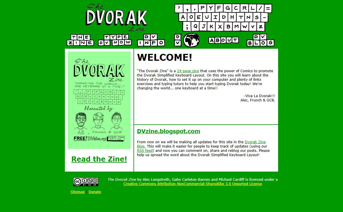 DVzine.org - The Dvorak Zine