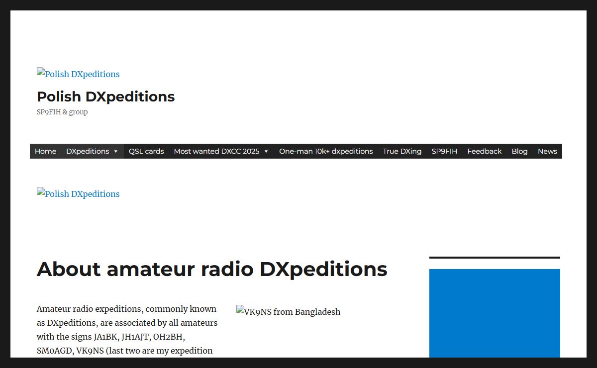 Polish DXpeditions – SP9FIH & group