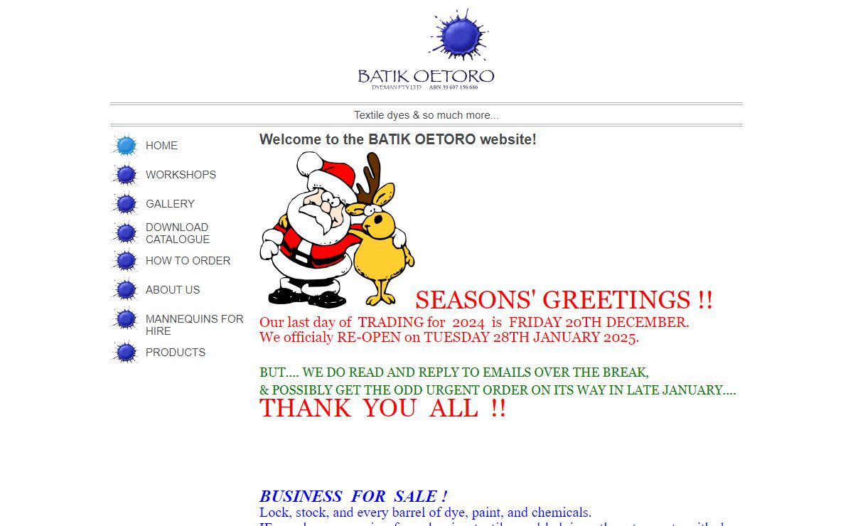 Welcome to the BATIK OETORO website! | Dyeman