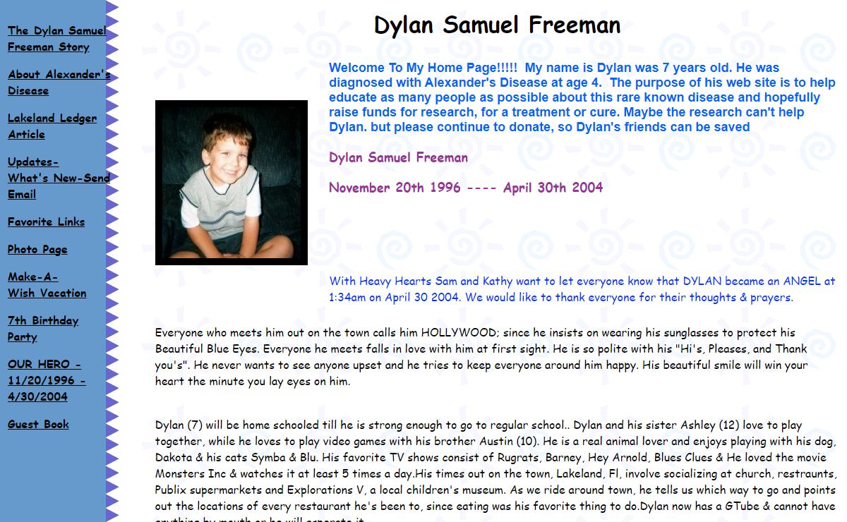 The Dylan Samuel Freeman Story