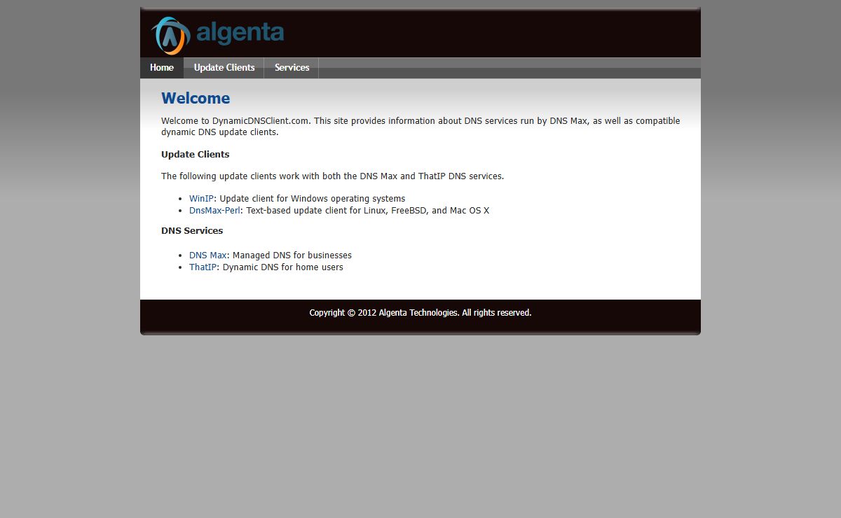 Welcome | Dynamic DNS Client