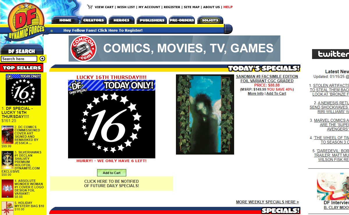 DYNAMIC FORCES® - Marvel, DC, Dynamite, Signed Comics, Sketch Covers, CGC Graded, Variants, Collectibles and more!