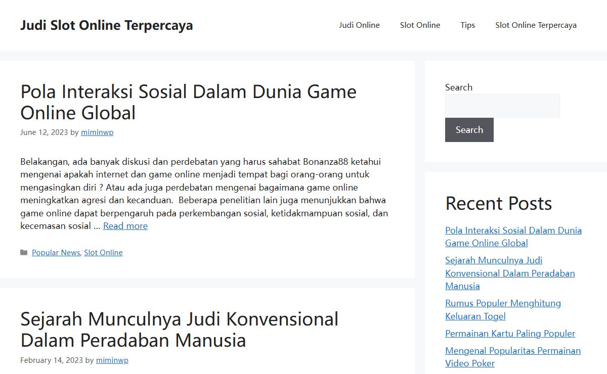Judi Slot Online Terpercaya - Situs Slot Online Terpercaya