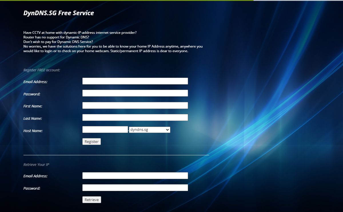 Dynamic DNS SG | DynDns Singapore | IPHolder
