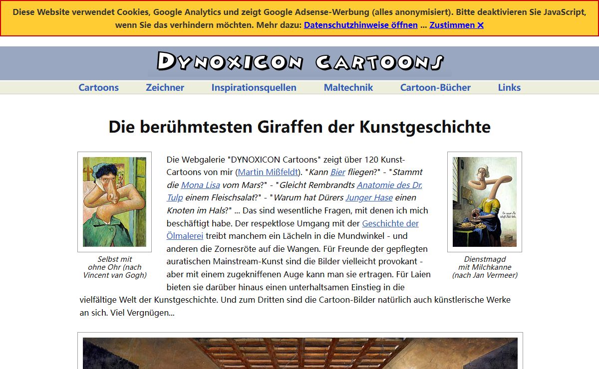 Die berühmtesten Giraffen der Kunstgeschichte - Lustige CARTOONS