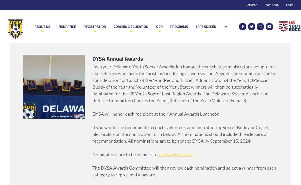 Homepage - Delaware Youth Soccer Association