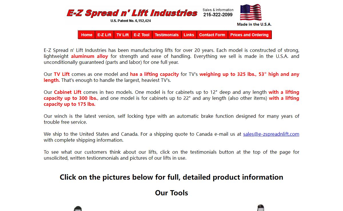 E-Z Spread N' Lift Labor Saving Device