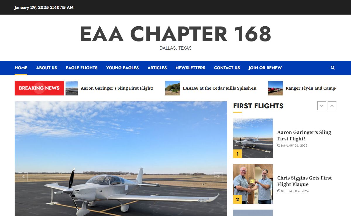 EAA Chapter 168 – Dallas, Texas