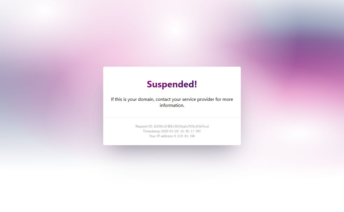 Suspended!