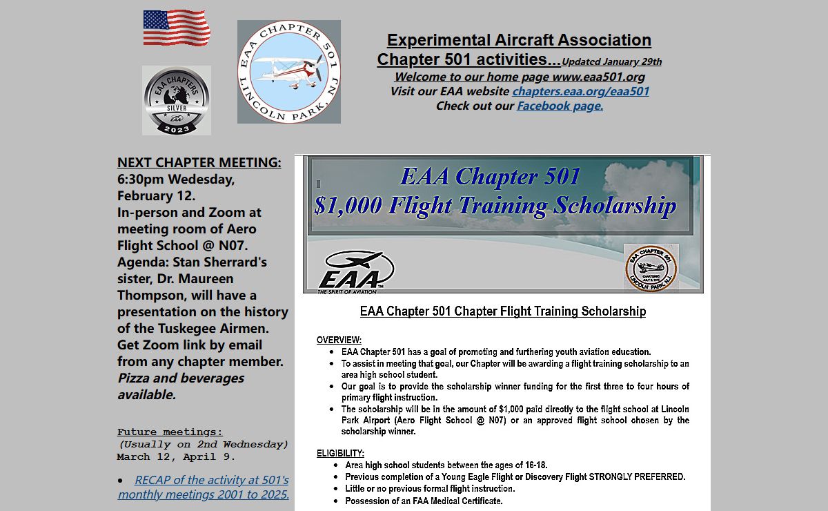 EAA Chapter 501, Lincoln Park, NJ