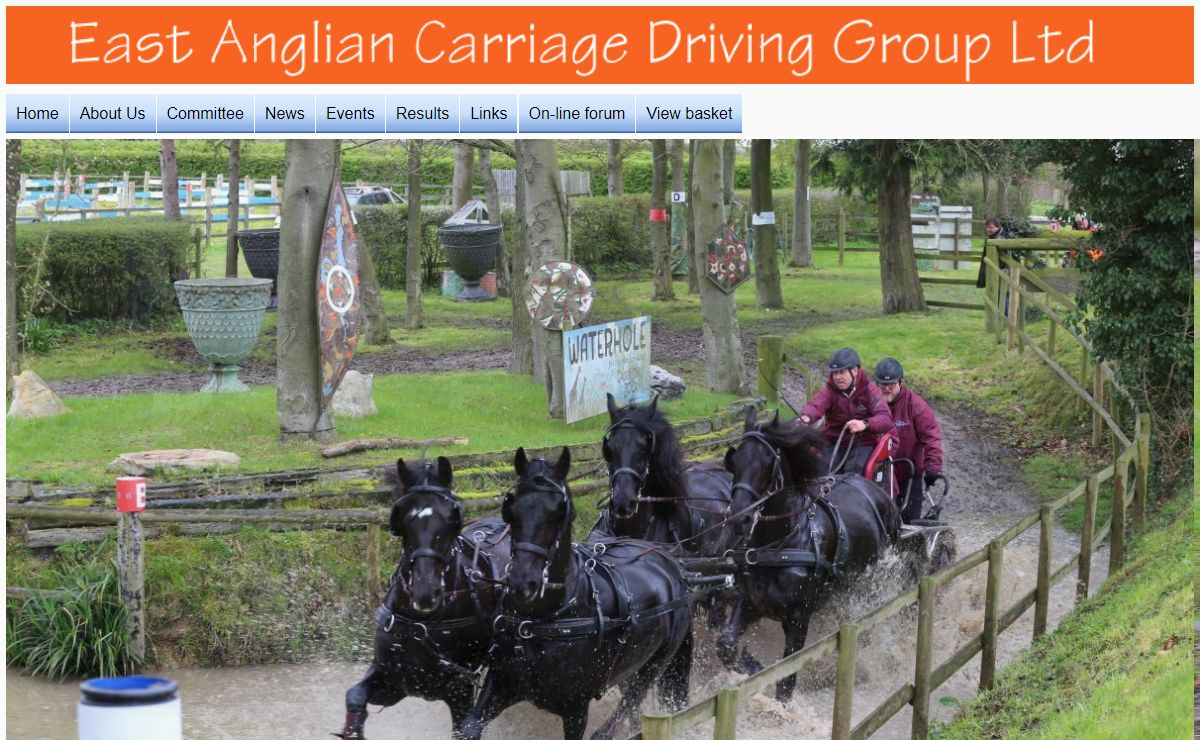 East Anglian Carriage Driving Group Ltd. Home page