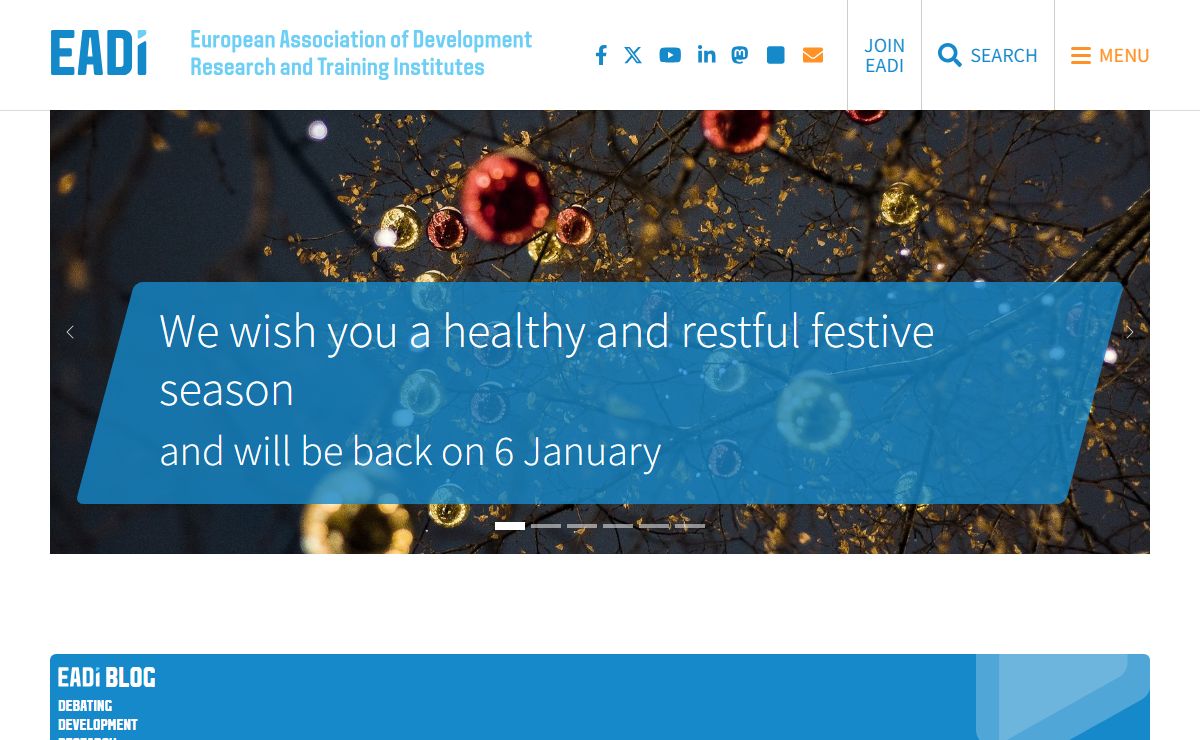 EADI: European Association of Development Research and Training Institutes - Home