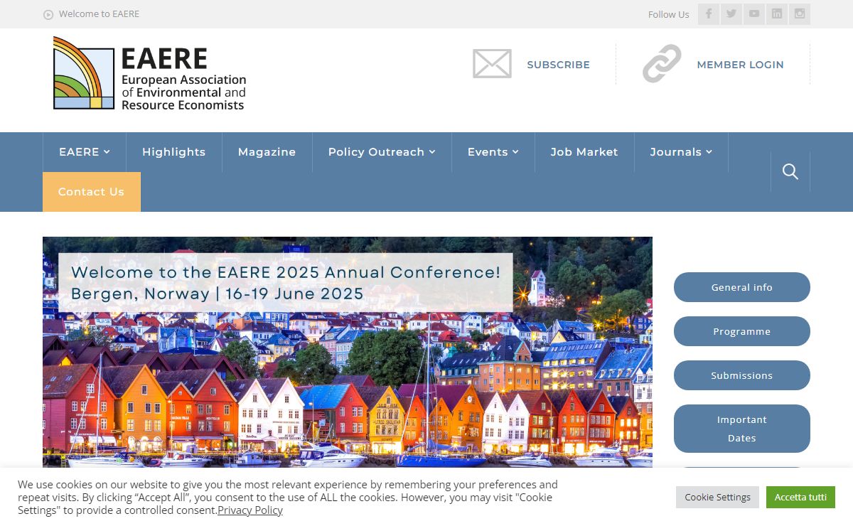 EAERE – European Association of Environmental and Resource Economists